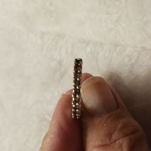 925 Marked Silver and Very light Purple CZ Size 7 B2 099